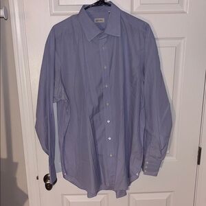 Ascot Chang Men’s Blue Dress Shirt Sz 16.5